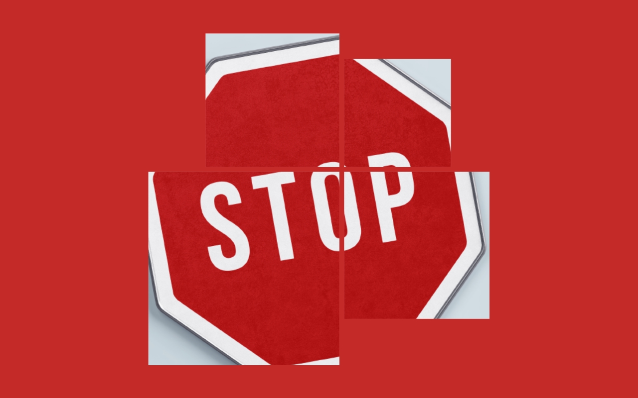 Affiche de prévention pour un internet sans publicités