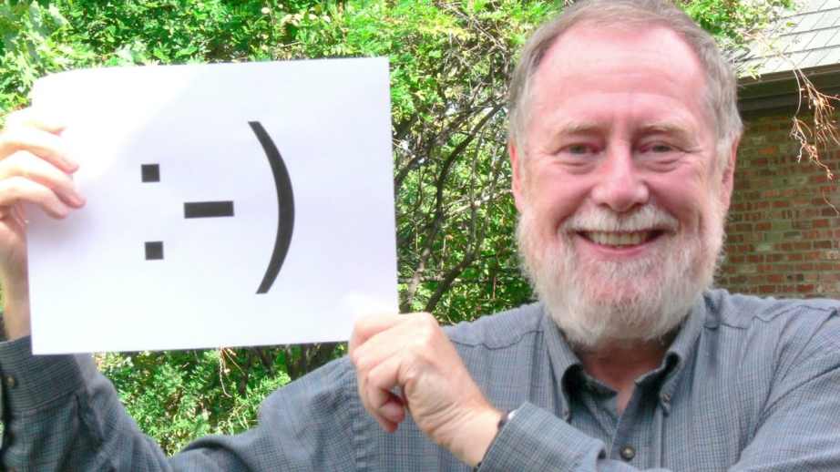 Illustration présentant Scott Falman et un emoji sur une feuille