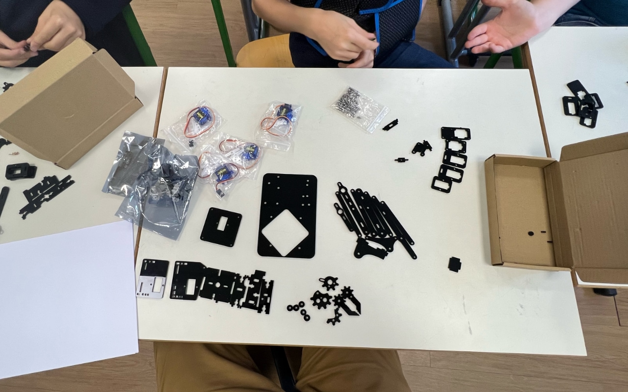 Déballage du bras robotisé